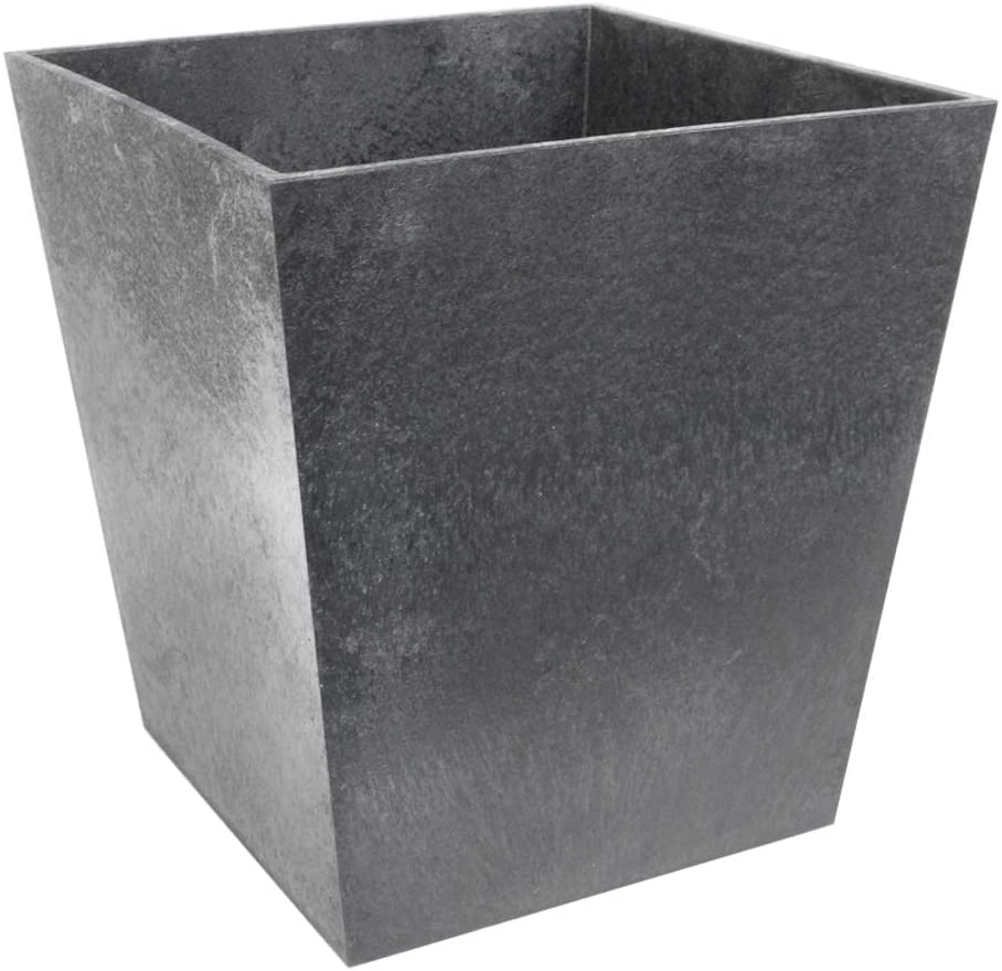 HTUK Recyled Rubber Planter Flower Pot Made With Recycled Rubber Weather Resistant Planter Indoor And Outdoor Planter 3 33cm/50cm/70cm Steel Grey (33cm Steel Grey Planter)