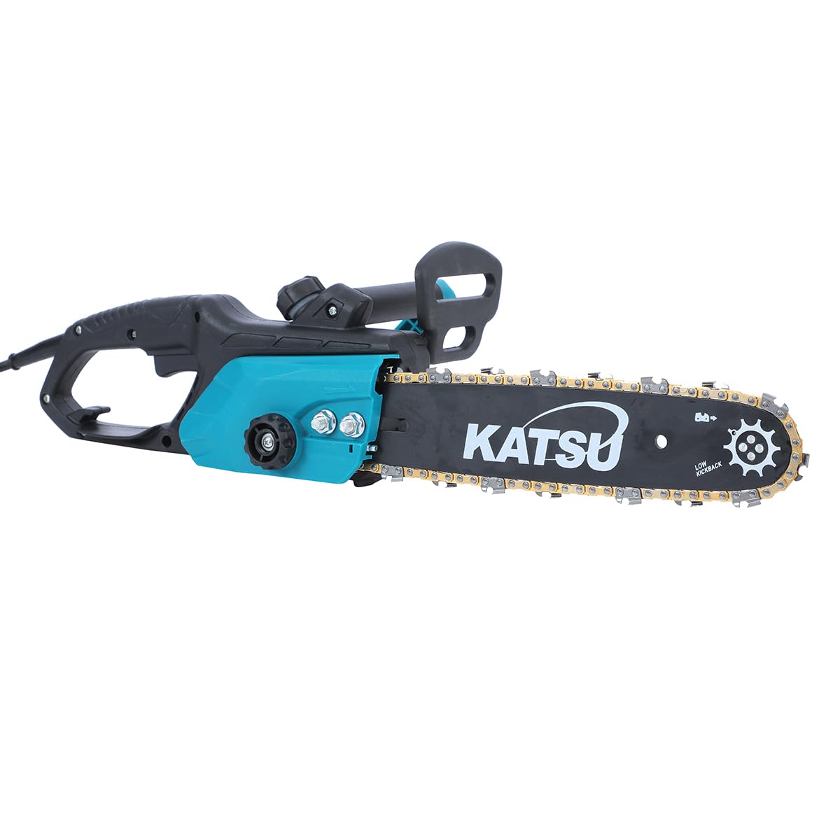 KATSU Electric Chainsaw 12 Inch 900W Portable Corded Chain Saw with Extra Chain for Garden Trees Pruning Wood Cutting (Budget) 101733