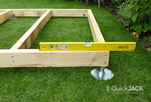 SHED BASE SYSTEM- QUICK JACK FOR SOFT SURFACES- SUITABLE FOR - 10 FT X 8 FT - GARDEN SHED- KIT3