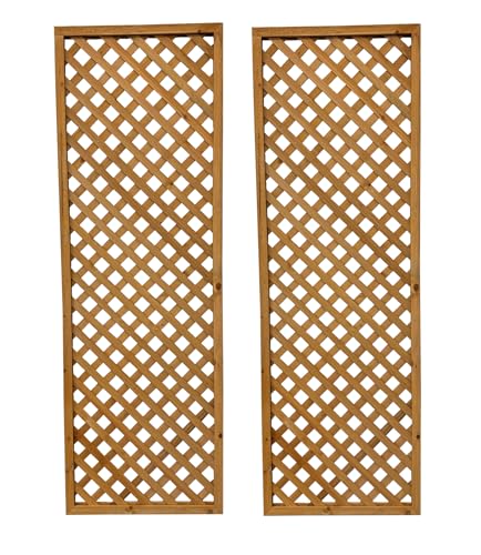 Selections Wooden Trellis Panels 180x60cm Pack of 2