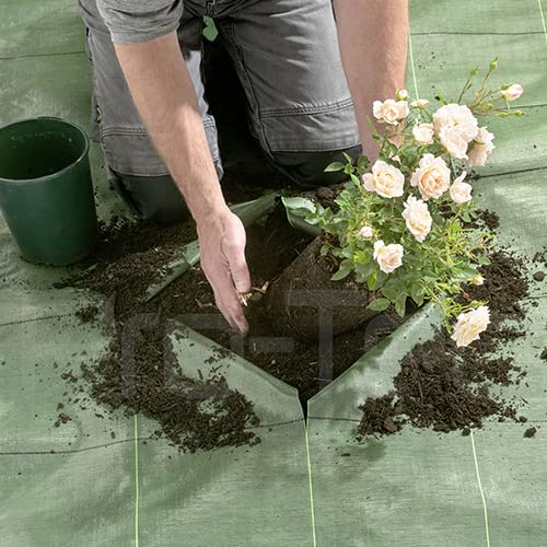 Pro-Tec 130gsm Commercial Grade Super Heavy Duty 1,2,3,4,5m Wide Weed Control Fabric Garden Ground Cover Membrane (3m x 10m)