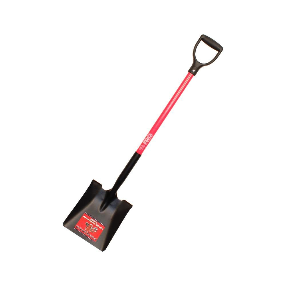 Bully Tools 82520 Heavy Duty Commercial Grade DGrip Square Point Shovel