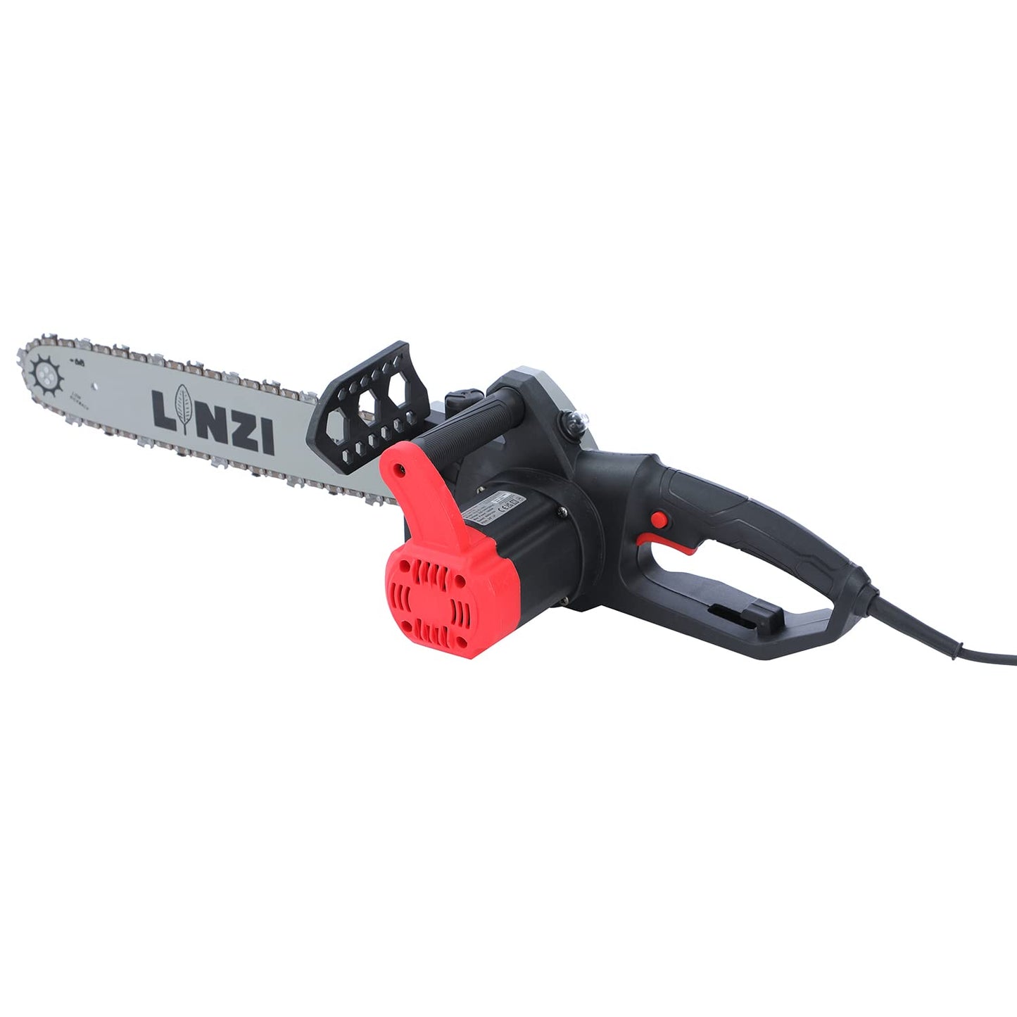 LINZI Electric Chainsaw 1300W 16-Inch Guide Bar and Blade Chain, Portable Corded Chain Saw with Extra Chain for Garden Trees Wood Cutting 101732