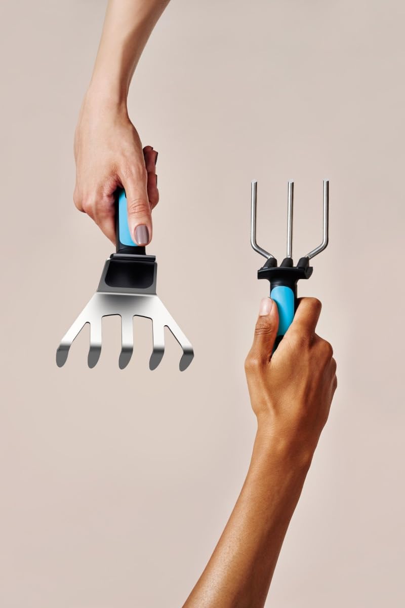 Cellfast Hand Rake ENERGO™ for Raking, Softening, Leveling Small Areas of Ground, Stainless Steel Teeth, Ergonomically Shaped, 42-005