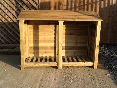 The Garden Supplies Centre Large Log Store, Pressure Treated