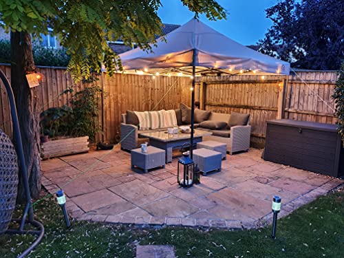 All Seasons Gazebos 3x3m Heavy Duty Fully Waterproof Pop up Gazebo With Accessory Pack - Beige