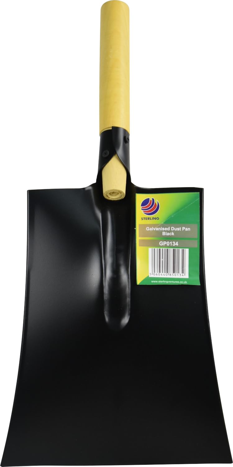 Small Galvanised Thin Steel Coal Garden Hand Shovel 22 x 47cm