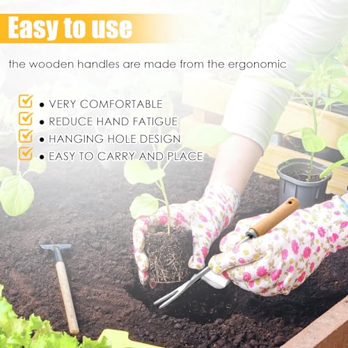 Dandelion Weed Puller With V-Shape Fork, Wood Handle Dandelion Removal Tool, Stainless Steel Hand Weed Puller Tool, Gardening Hand Tool, Manual Weed Removing Weed Remover Tool for Yard Weeding Tool