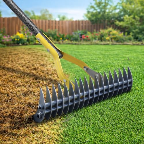Adjustable Thatch Rake with Dual-Action Head – 178cm