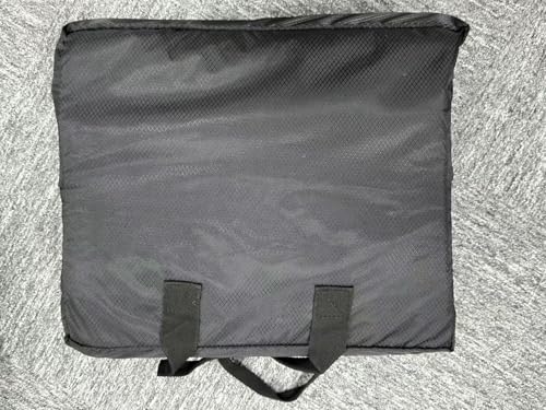 GENIMO Outdoor Rug Garden Rugs Waterproof Reversible Recycled Outdoor Carpet Washable UV Resistant Modern Area Rugs for Patios, Picnic, Backyard, 120 * 180cm, Black & Grey