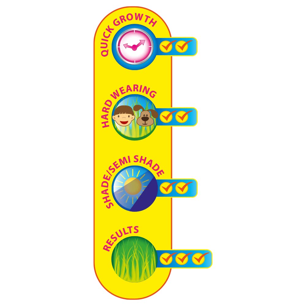 Chatsworth Love Your Lawn Grass Seed, Ready To Use, 500 G, Clear