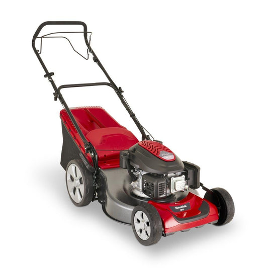 Mountfield SP53 Petrol Lawnmower, Self-Propelled, 51 cm Cutting Width, Easy-to-use, Up to 650m², Includes 60 Litre Grass Collector, Ergonomic soft-grip handlebar