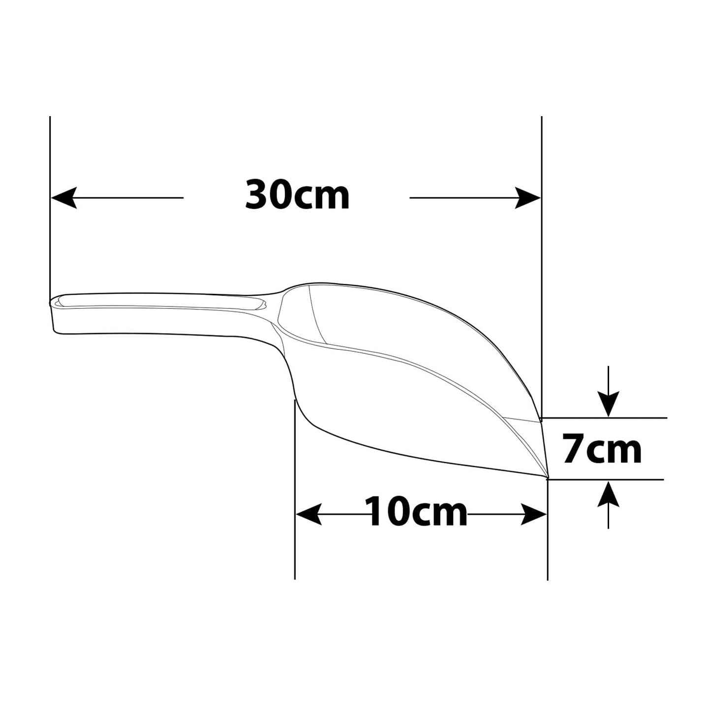 Whitefurze G25GS1 Garden Scoop - Forest Green