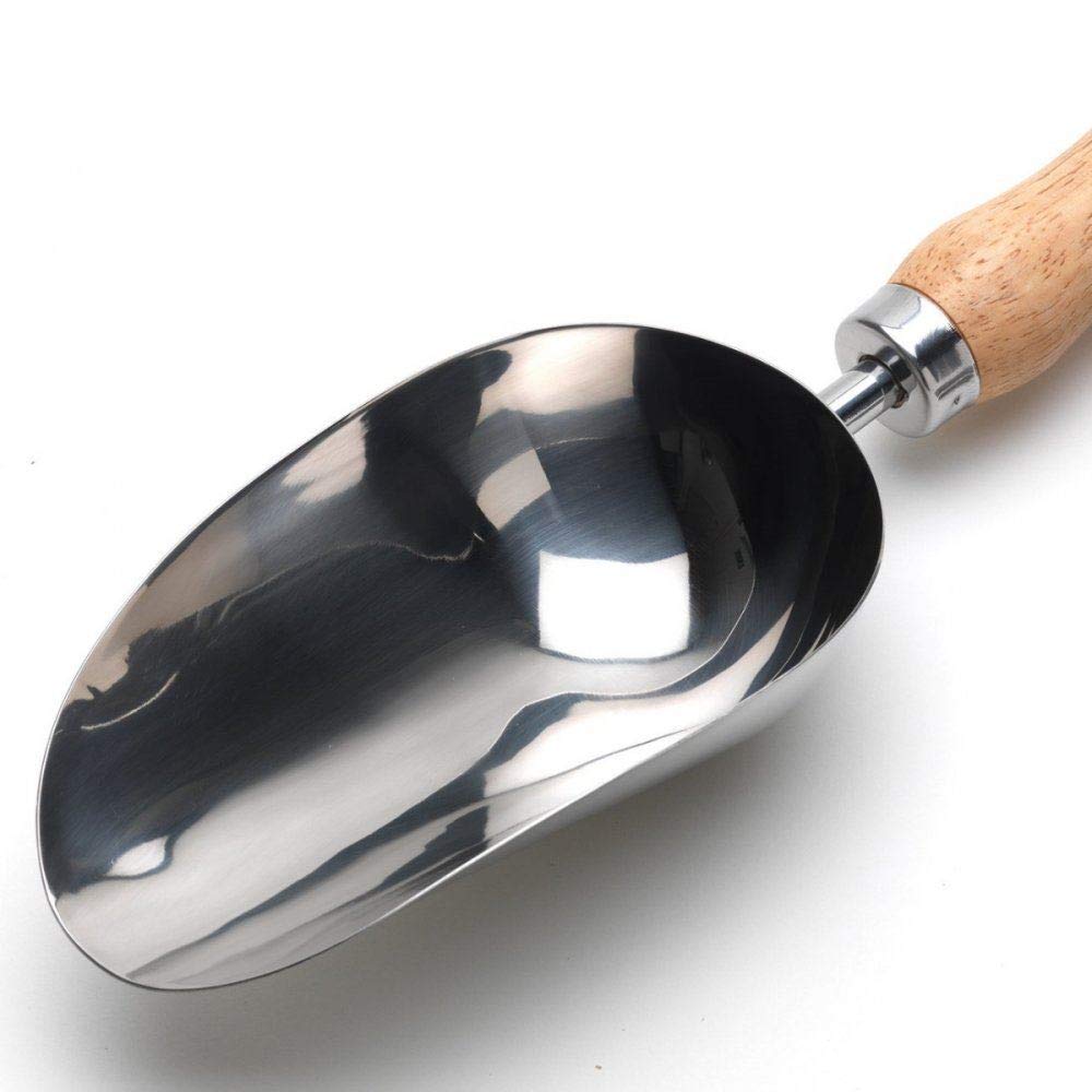 Burgon & Ball RHS Stainless Steel Compost Scoop, 31 cm Length