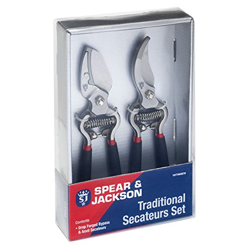 Spear & Jackson Bypass & Anvil Secateurs Set