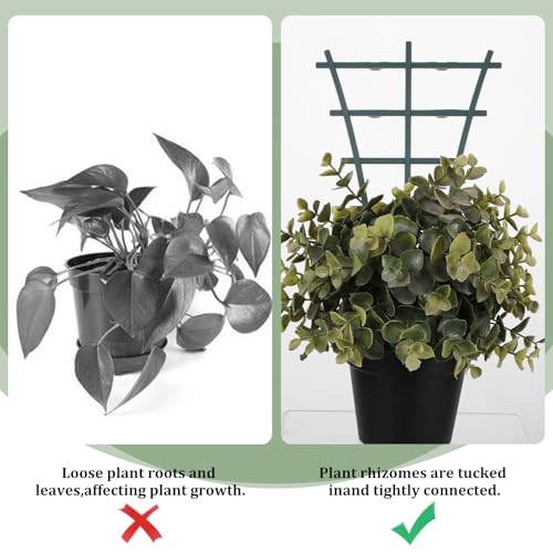 Giantree 4Pcs Plant Trellis Indoor, Trellis for Climbing Plants Indoor, Mini Garden Trellis Small Trellis for Potted Plants, Trellis for Potted Plant Ladder for Houseplant Vine Support Outdoor