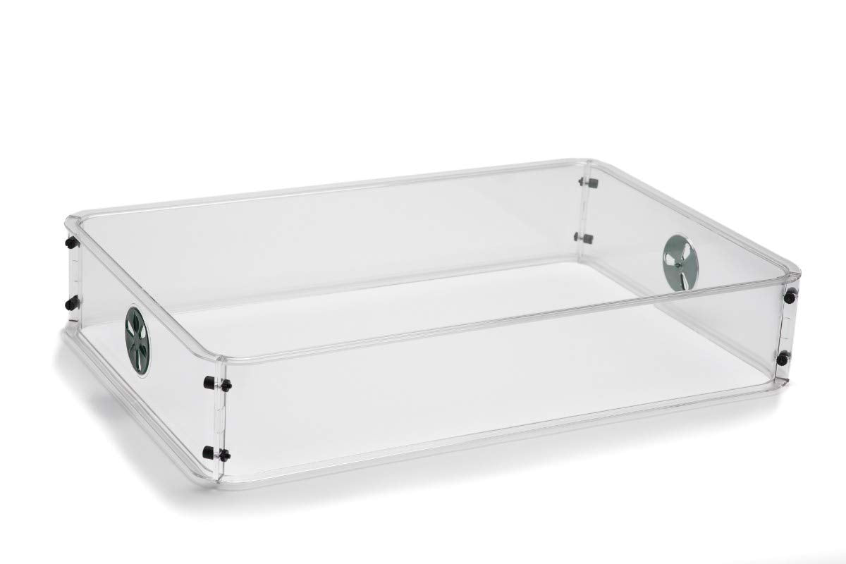 EarlyGrow MPL50123 Original Large Shatter Proof Propagator with Vented Height Extender Set (Large w/Two Extender Sets)