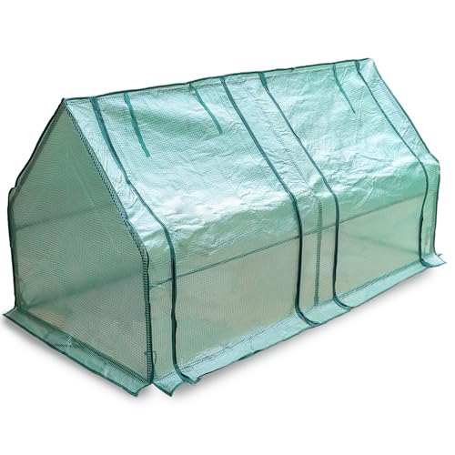 DIVCHI Mini Greenhouse Grow Tunnel With 2 Zipper Doors