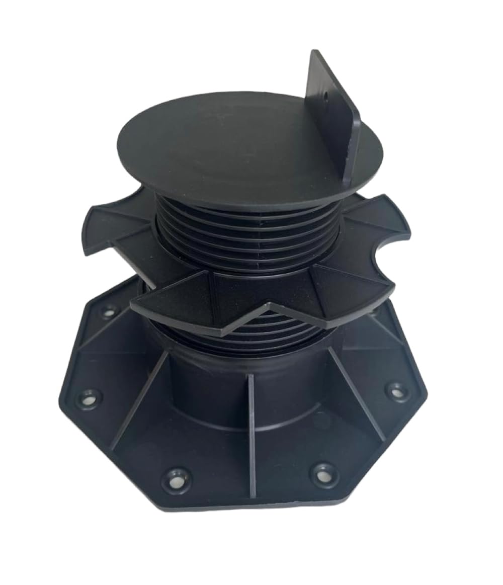 Ceta Adjustable Decking Pedestal, Pack of 30, 60mm-135mm, Shed Base, Riser Bearing Support, Shed Support, Feet Suitable for DIY Projects, Deck Levelling, Shed Levelling