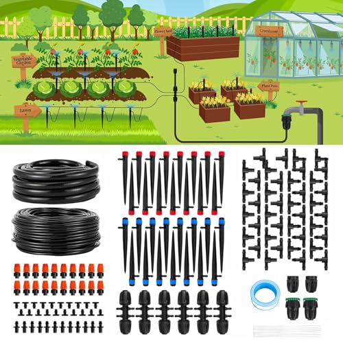 240ft 145-Piece Drip Irrigation System Kit