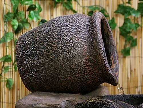 Primrose 77cm Cherika 4 Tier Cascading Oil Jars Water Feature Classic Sandstone Fountain