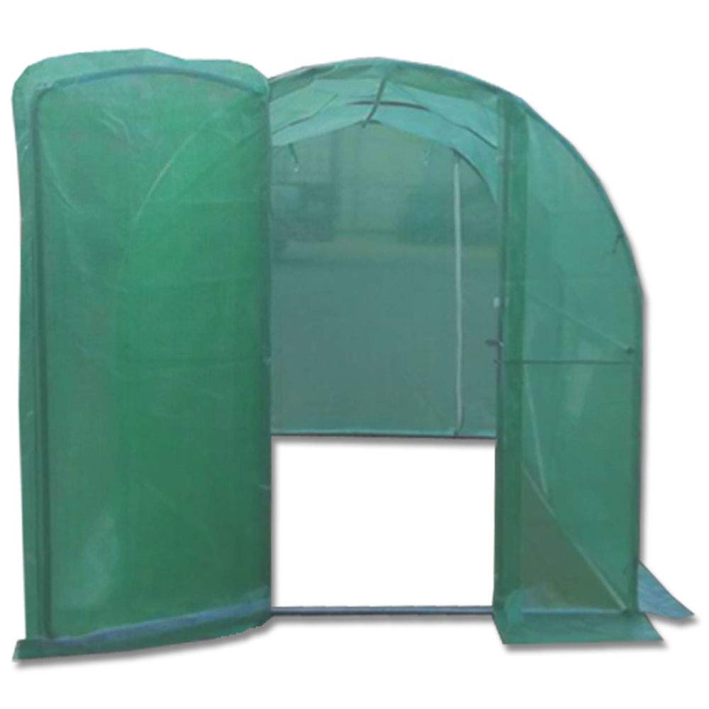 4m x 2m Polytunnel "Strongest In It's Class" a fully Galvanised Structure with more Diagonal & Roof Bracing than all others. Metal Hinged Door | Multi Window