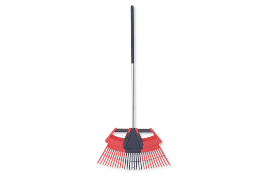 Spear & Jackson 3IN1RAKE 3-in-1 Plastic Leaf Rake, Red And Blue