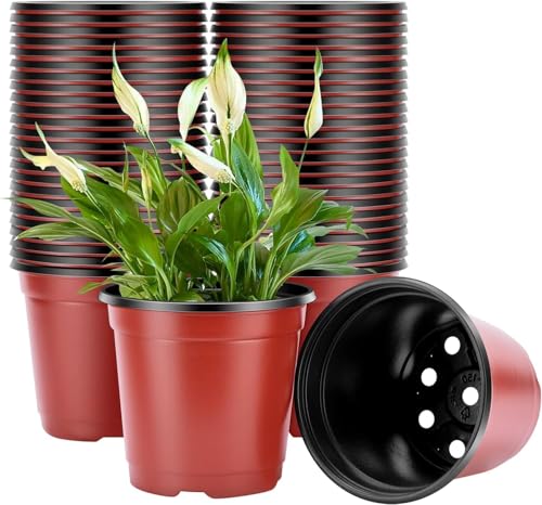 Zhiyu666 9cm Plastic Nursery Pots – Pack of 100