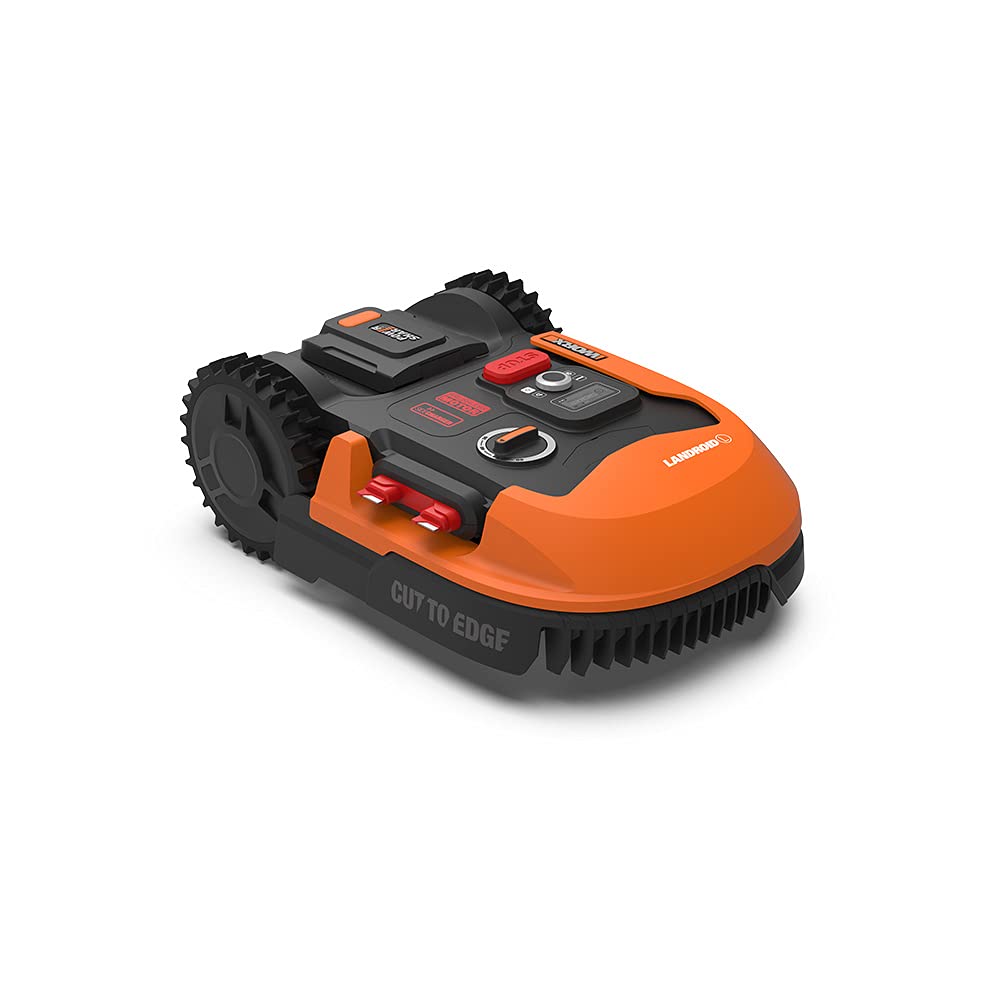 WORX Landroid L WR148E Robot Lawn Mower for large gardens up to 800m2 / Automatic robotic lawn mower for manicured lawn with application control, wifi connectivity