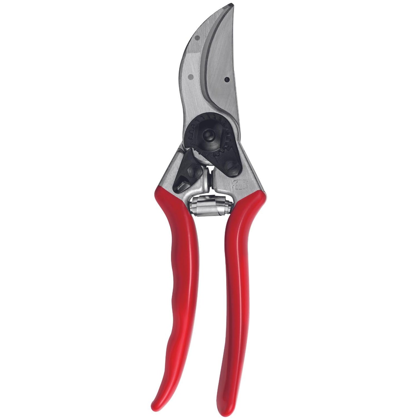 FELCO 2 Pruning Shears – 25 mm Cutting Diameter, for Large Hands, 215 mm Length, with Sap Groove, Ergonomic Handles, Red