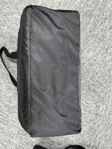 GENIMO Outdoor Rug Garden Rugs Waterproof Reversible Plastic Carpet, Washable Large Outdoor Rug for RV, Patio, Camping, Picnic, Deck, Camper, 180x275cm, Black & Grey