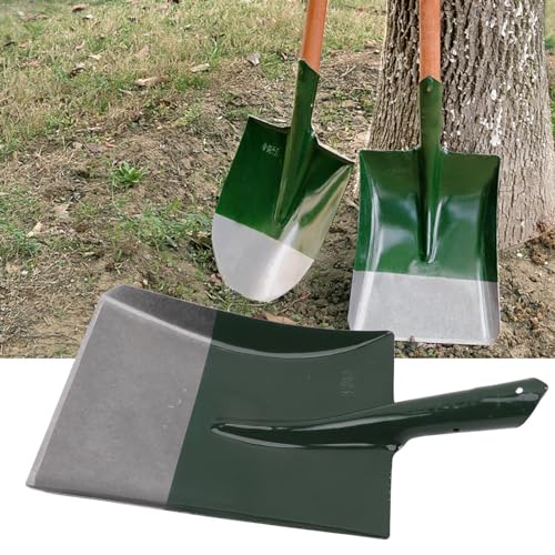 16.73 X 9.45in Snow Shovel Square Head Point Digging Shovel Manganese Steel,Compatible With Handles With a Diameter Of 35mm for Camping Beaches Gardens Snow Parks Digging Planting