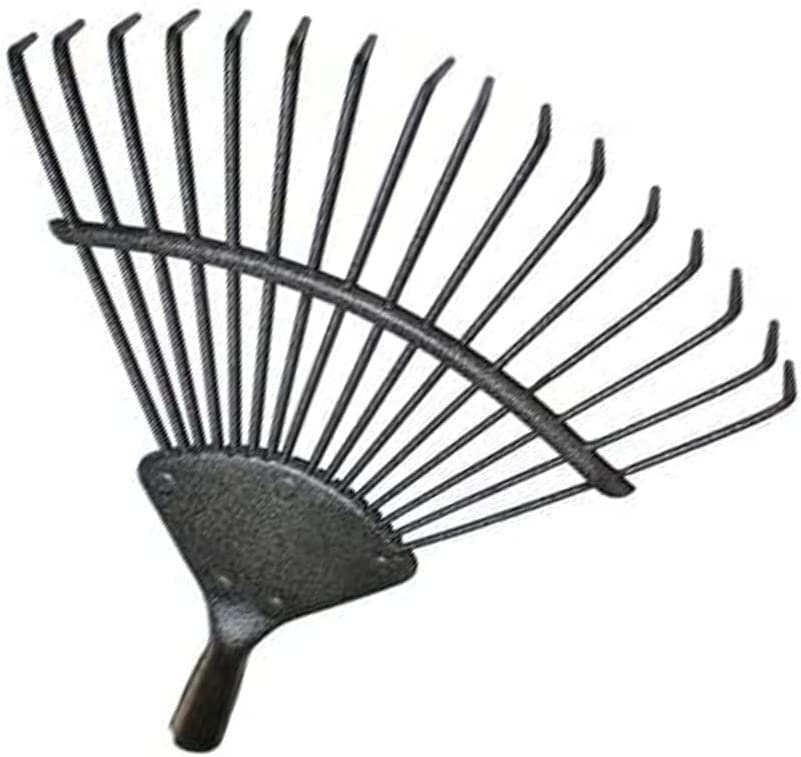 NEW REPLACEMENT 16 TOOTH LAWN RAKE HEAD GARDEN CARBON STEEL GRASS LEAVES LEAF LAWN | GARDEN LAWNS PATIO & YARDS LEAVES LEAF MOSS HIGH CARBON STEEL LEAF RAKE FOR YARD POOL LEAF RAKE