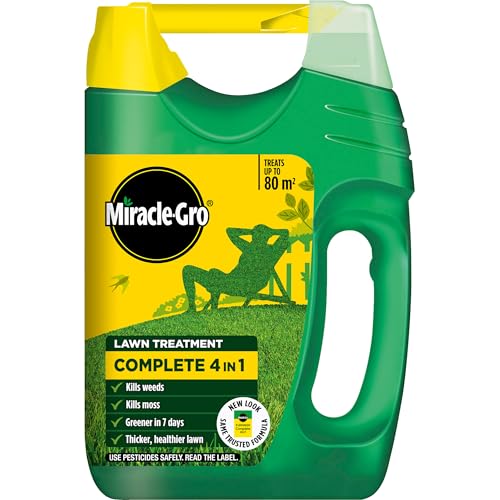 Miracle-Gro 4-in-1 Lawn Food Weed & Moss Control 80m²