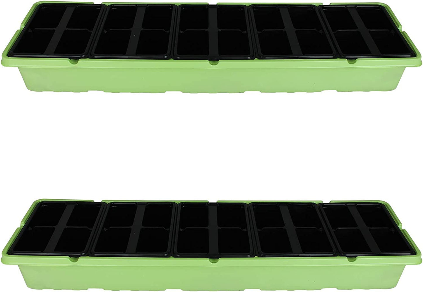 Muddy Hands Pack of 2-20 Cell Windowsill Propagator - Perfect Plant Germination Seedling Seed Stater Tray Kit