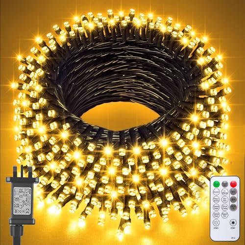 Jsdoin 20m 200 LED Outdoor Fairy String Lights