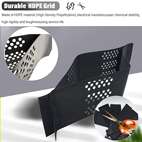 2" Gravel Stabilizer Grid for Outdoor Patio Yard Pool Side Driveway Permeable Paving Grids for Pea Gravel Sands Stones Pebbles Steep Slope Support