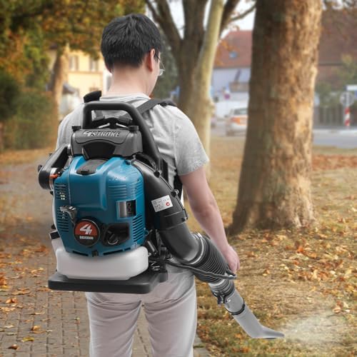 WindWilder 75.6cc Petrol Leaf Blower - 4-Stroke Engine - Tube Length 168cm - 1.9L Fuel Tank - Adjustable Speed - Cordless Blower for Garden, Lawn and