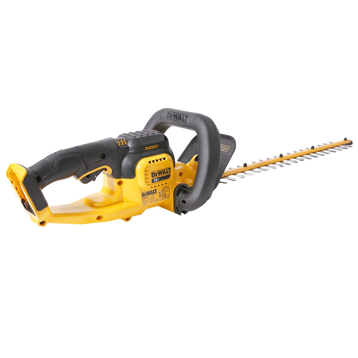 DEWALT DCM563PB-XJ 18 V 5 A XR Cordless Bare Unit Hedge Trimmer - Yellow