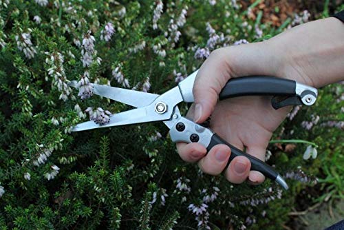 Darlac Compact Shear – Lightweight Shears for Gardening – Longer & Broader Blades for Tackling Heavier Growth - Razor Sharp SK5 High Carbon Steel Blades – Non-Slip Grip Easy to Use Single-Handed