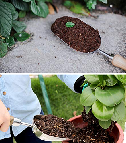 Hand Trowel,Stainless Steel Garden Trowel,Ergonomic Hand Shovel for Weeding, Transplanting and Digging in Garden Beds