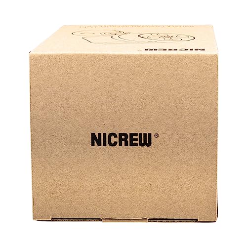 NICREW Battery Powered Outdoor LED Security Light 1 Pack, PIR Motion Sensor Spotlight, Weatherproof Outdoor Wall Light for Gardon Walkways, 600 Lumen