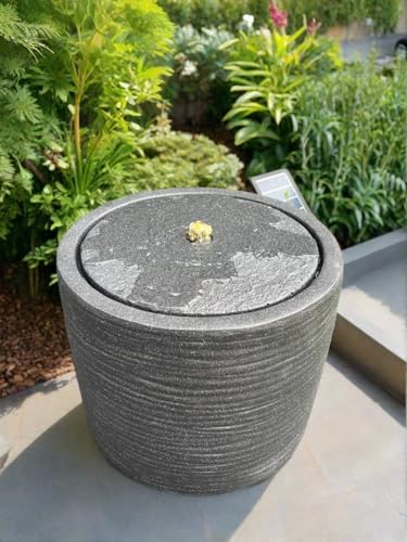 allpondsolutions Round Solar Water Feature with LED