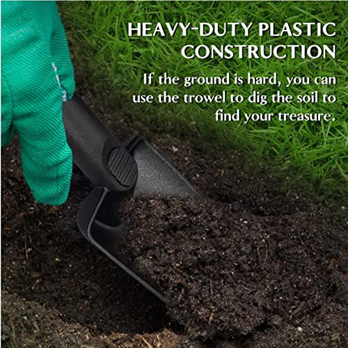 Metal Detector Sand Scoop ABS Plastic Sand Scoop and Trowel for Treasure, Metal Detector Beach Sand Scoop Portable Ergonomically Sand Scoop and Trowel, Scoop Capacity: 1/2 Gallon