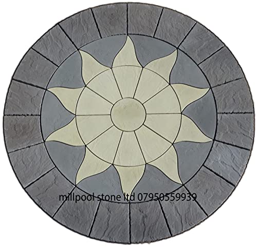 Charcoal Sun Circle Patio Kit 2.56m