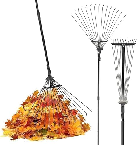 Pelle & Sol Adjustable Garden Rake – 25 Tines