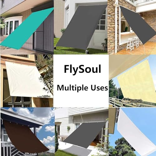 Sun Shade Sail 2x3M Rectangle Waterproof 95% UV Block Garden Sunscreen Awning Canopy with Rope Breathable Square Patio Sail Pergola for Outdoor Garden Patio Yard Lawn