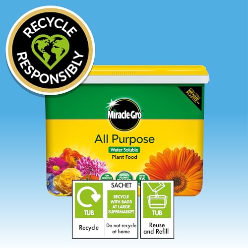Miracle-Gro All Purpose Water Soluble Plant Food Tub, 2 kg, Brown