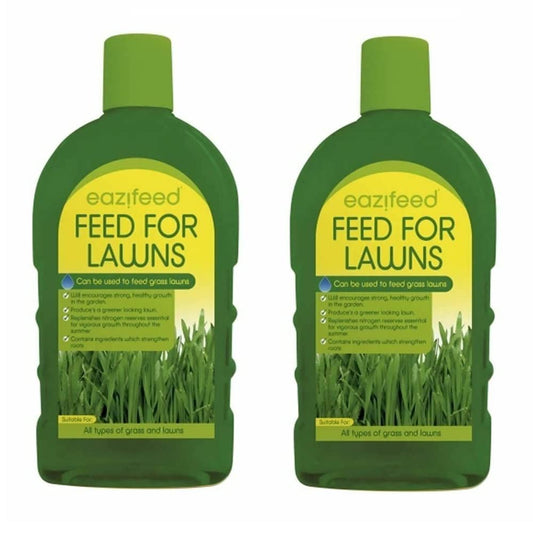 2x Feed for Lawns Food Source for All Types of lawns and Grass, Promotes Thicker, Greener & Healthier looking lawns