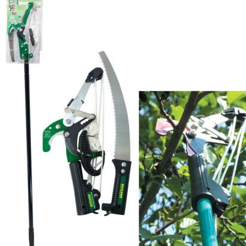 BARGAINS-GALORE Ratchet Tree Lopper & Telescopic Pole Saw - Pruning, Cutting Branches, Telescopic for Hard to Reach Places, Gardening | Professional Precise Cutting | Garden Hand Tool